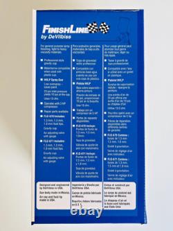 DeVilbiss FinishLine FLG-4 HVLP Gravity Spray Gun with 3 Fluid Tips & AiR Gauge