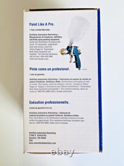 DeVilbiss FinishLine FLG-4 HVLP Gravity Spray Gun with 3 Fluid Tips & AiR Gauge