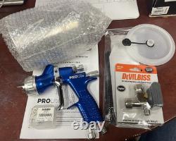 DeVilbiss Prolite Gravity HVLP HV30 1.2 1.3 Base/Clear Spray Gun Kit DV905040