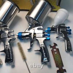 DeVilbiss STARTINGLINE 3 GUN Auto Painting Kit New Open Box