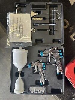 DeVilbiss StartingLine HVLP Gravity Feed Auto Paint Primer Spray Gun Kit M-05