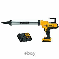 DeWalt DCE580D1 20V Variable Speed Trigger Sausage Adhesive Gun Kit, 300- 600 ml