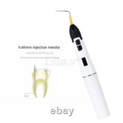 Dental Gutta Percha Obturation System Endo Heated Pen &Gun Kit with F M FM Tips