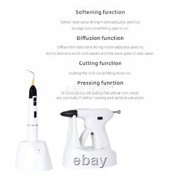 Dental Gutta Percha Obturation System Endo Heated Pen &Gun Kit with F M FM Tips