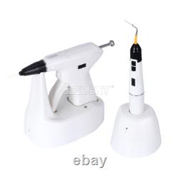 Dental Gutta Percha Obturation System Endo Heated Pen &Gun Kit with F M FM Tips