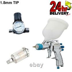 Devilbiss SLG-620-1.8mm Spray Gun Gravity Feed with gauge & filter