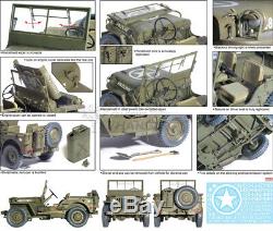 Dragon 75050 WWII US 1/4 Ton 4x4 Jeep Truck with. 30 cal Machine Gun 1/6 Model Kit