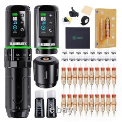 Dragonhawk L3 Tattoo Kit, Cordless/Cord Complete Tattoo 2 Batteries 2,000mAh