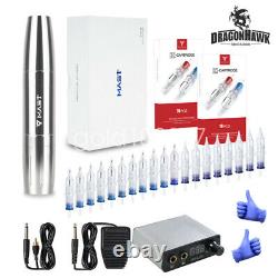 Dragonhawk Mast Tattoo Machine Gun Set Kit Motor Rotary Makeup Pen Power Needles