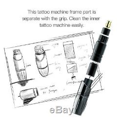 Dragonhawk New Tattoo Machine Gun Set Kit 2 pcs Motor Rotary Pen Power Needles