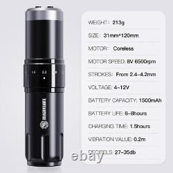 Dragonhawk Wireless Tattoo Gun Kit 7 Adjustable Strokes 2.4-4.2Mm Cartridge Mach