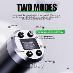 Dragonhawk Wireless Tattoo Gun Kit Fold3 Rotary Machine Pen with 2 Batteries