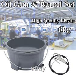 Durable For Pipe Threader Tools Handheld Plastic Oiler Bucket Oil Gun Kit NEW