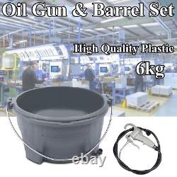 Durable For Pipe Threader Tools Handheld Plastic Oiler Bucket Oil Gun Kit NEW