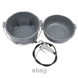 Durable For Pipe Threader Tools Handheld Plastic Oiler Bucket Oil Gun Kit NEW