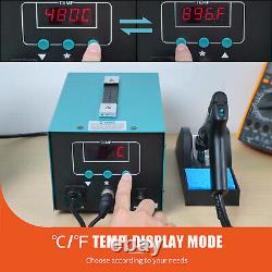 ESD Safe 90W Desoldering Station Kit Soldering Iron Suction Tin Gun PISTOLAS