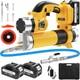 Electric Grease Gun Battery Powered, Cordless Grease Gun Kit With Led Light, 2x
