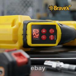 Electric Grease Gun, Cordless Grease Gun Kit with 40 Flex Hose, 12000 PSI Com