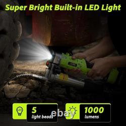 Electric Grease Gun Kit 12000 PSI 2-in-1 Battery Powered Green