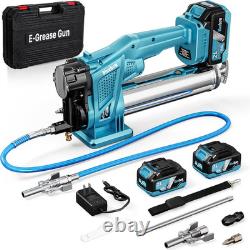 Electric Grease Gun Kit, 12,000 PSI Max Pressure, 5.3 Oz/Min Flow Rate, Cordless