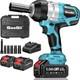 Electric Impact Wrench Cordless 1300nm High Torque Brushless Impact Gun Kit New