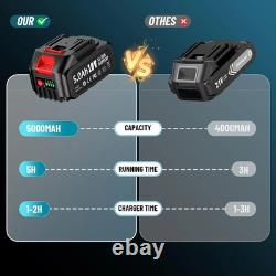 Electric Impact Wrench Cordless 1300NM High Torque Brushless Impact Gun Kit New