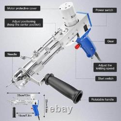Electric Tufting Gun Kit ABS Material Blue Tufting Gun Starter fr Carpet Tufting