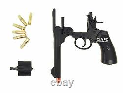 FULL METAL WELL Webley MKVI Co2 Revolver Airsoft Pistol 6mm + 4.5mm 0.177 cal