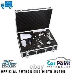 Fast Mover Tools / Starchem Twin Automotive Spray Gun Kit Gravity Feed FMT4005