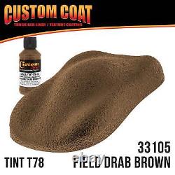 Field Drab Brown T78 Urethane Spray-On Truck Bed Liner, 1 Gallon Spray Gun Kit
