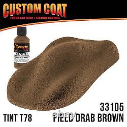 Field Drab Brown T78 Urethane Spray-On Truck Bed Liner, 2 Quart Spray Gun Kit