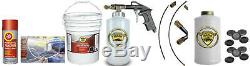 Fluid Film & Woolwax 5 Gal. Undercoating Kit with PRO GUN & wands. STRAW (clear)