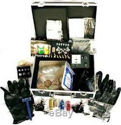 Full Tattoo Kit/ 3 Guns, Ink, Needles, Machine. UK Seller