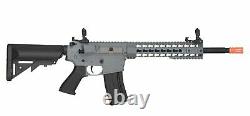 GREY Lancer Tactical GEN2 M4 EVO AEG KEYMOD Airsoft Rifle Gun + 9.6 Battery Kit