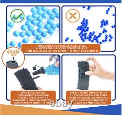 Gel Blaster Electric Toy Gun Full Kit with 3000+120000 Water Beads Ammo Gels 12+