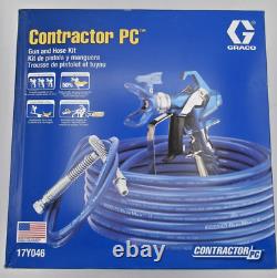 Graco Contractor PC Airless Spray Gun with RAC X 517, BlueMax II Hose 17Y046