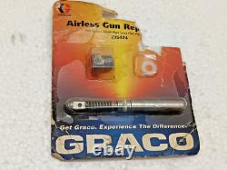 Graco gun repair kit 235-474 Silver plus Needle Seat Spring OEM New Open Box