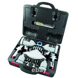 Gravity Feed Spray Gun Kit HVLP and Standard Adjustable Width 1.35Ib Durable