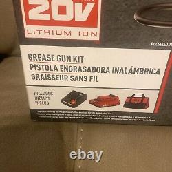 Grease Gun Kit Tools Nib Porter Cable PCCGGOO1D1 20 VOLT MAX 1000 PSI NEW IN BOX