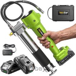 Grease Gun with Lock-On Trigger for Effortless Greasing, Cordless Electric Greas