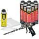 Great Stuff Pro Gaps & Cracks Kit (6) 24 Oz Cans, Foam Gun, 100 Straws & Tips
