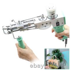 Green 2 In 1 Electric Carpet Tufting Gun Starter Kit Hand Gun Carpet Weaving