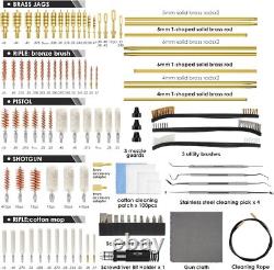 Gun Cleaning Kit, 97PCS Ultimate Universal Gun Cleaning Supplies with Brass