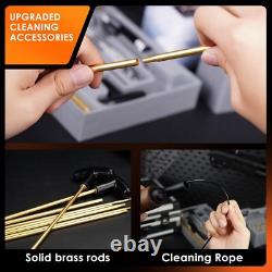 Gun Cleaning Kit, 97PCS Ultimate Universal Gun Cleaning Supplies with Brass