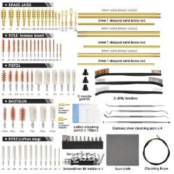 Gun Cleaning Kit, 97PCS Ultimate Universal Gun Cleaning Supplies with Brass B