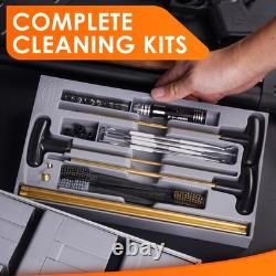 Gun Cleaning Kit, 97PCS Ultimate Universal Gun Cleaning Supplies with Brass B