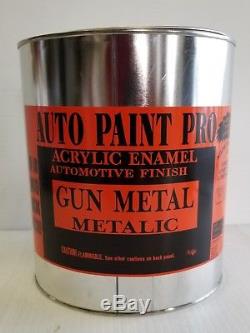 Gun Metal Met. Acrylic enamel single stage restoration auto body car paint kit