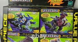 Hasbro Tomy 2001 Zoids Rare 4-pack Sealed Rev Raptor Gun Sniper Bear & Redler
