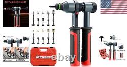 Heavy-Duty Nutsert Gun Kit with 10 Mandrels & 100 Rivnuts Easy Operation
