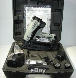 -Hitachi NT65GB P9 KIT 2-1/216GA Gas Angle Nail Gun 2019 110-240v+car ch. 12v